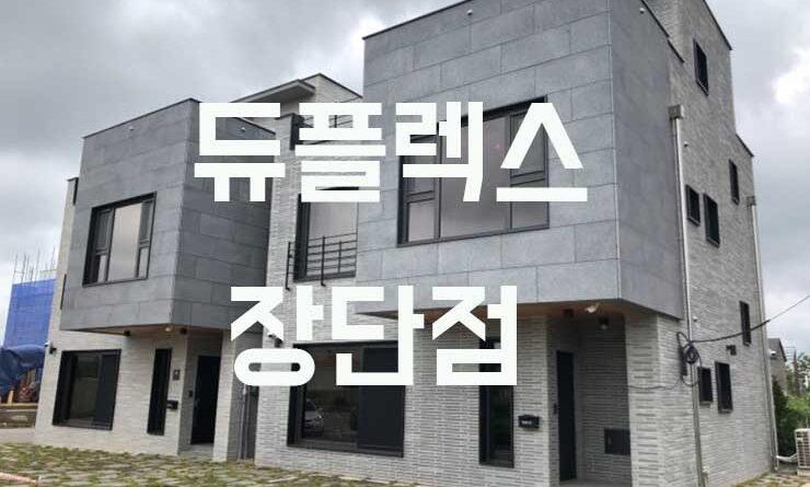 듀플렉스 주택 장단점