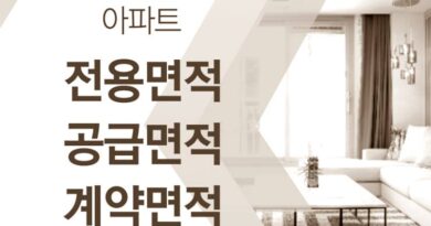 아파트 전용면적 공급면적 계약면적