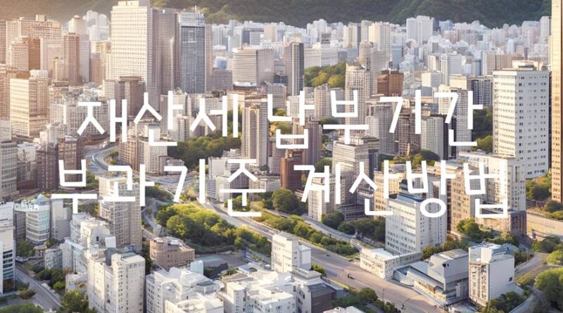 재산사 납부 기간 기준 방법