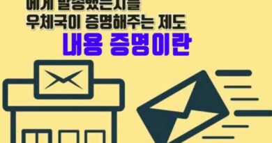 우체국 내용증명 뜻 효력 작성 방법 보내는법