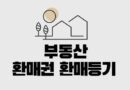 부동산 환매권 이란 환매 특약 등기 뜻 환매기간 10년 위헌